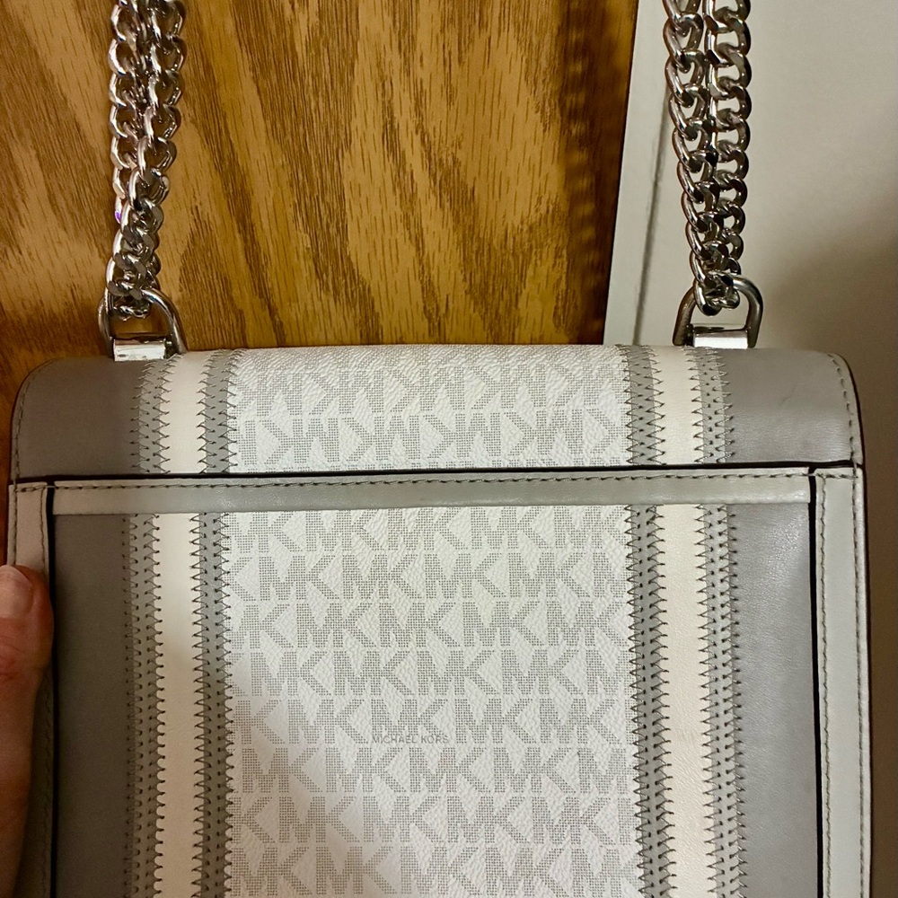 Michael Kors Gray and Silver Shoulder Bag - Picture 3 of 4